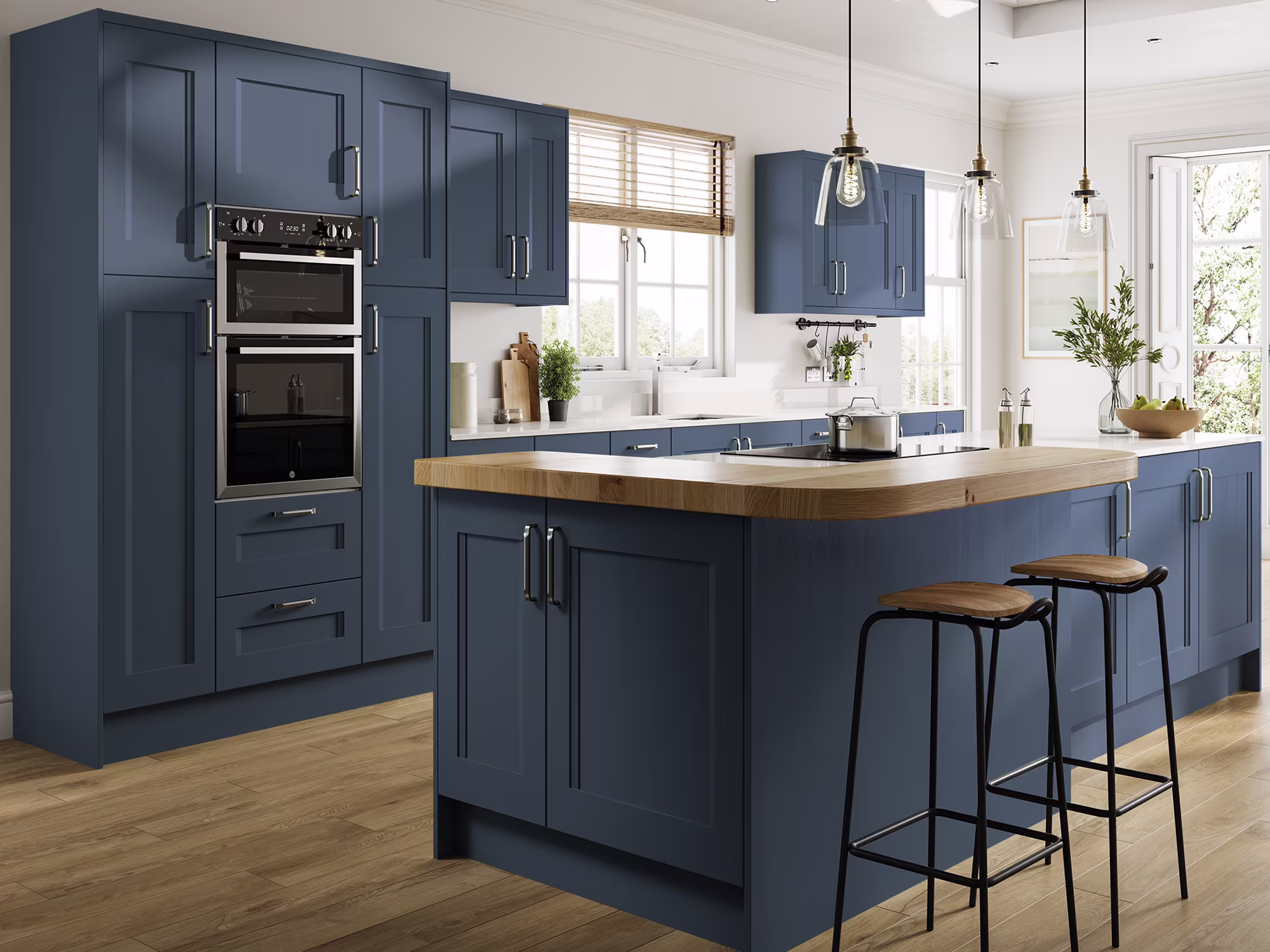 Haddington Tyrolean Blue Kitchen