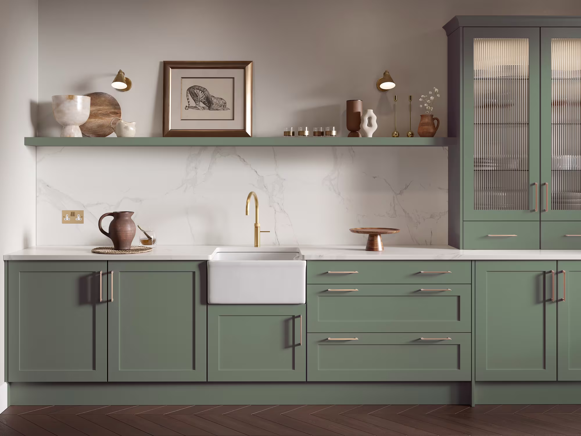 Hawkshaw Reed Green Kitchen