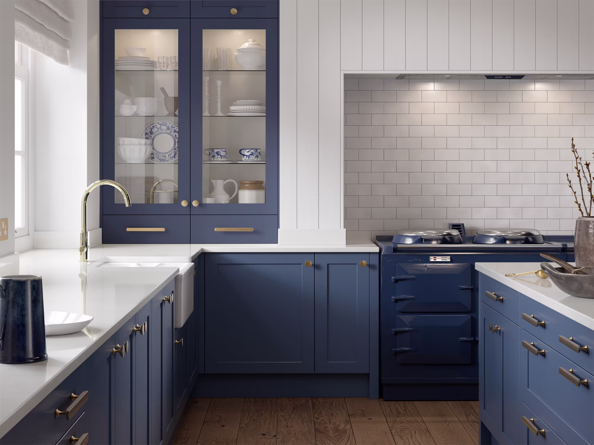 Hawkshaw Tyrolean Blue Kitchen